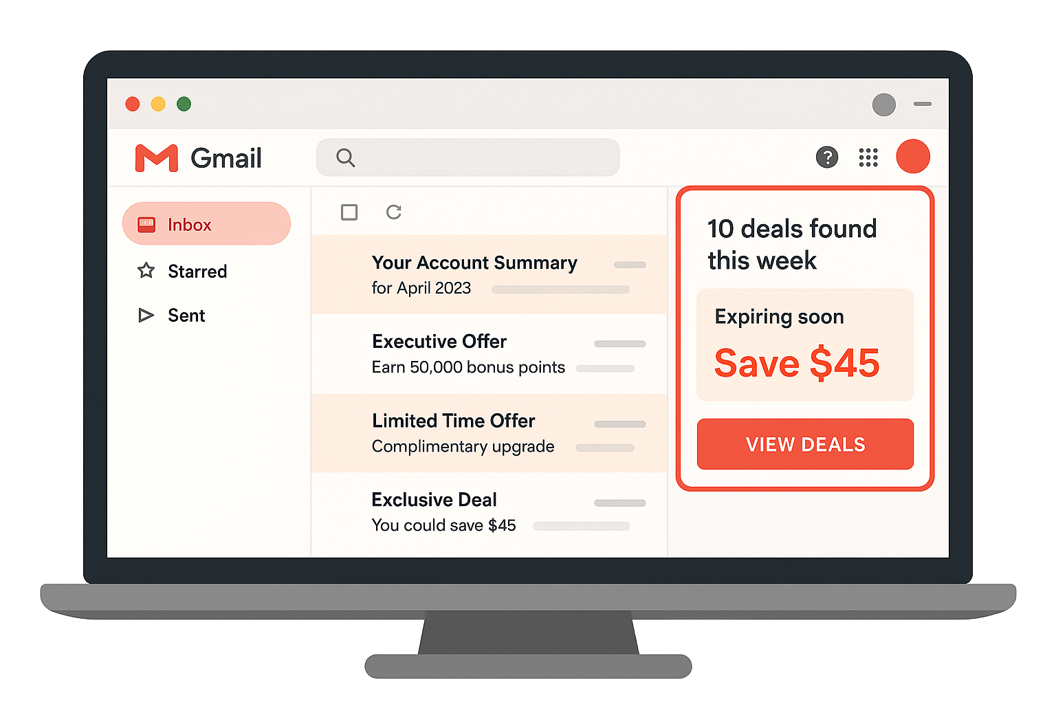 FindMyDeals Interface